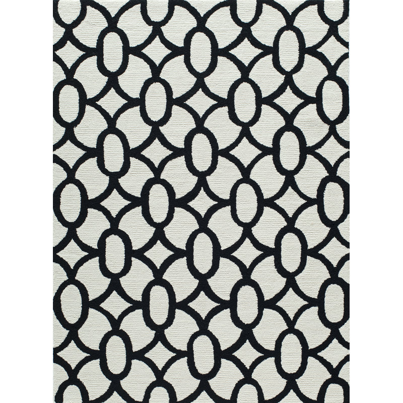 Quitman Hand Hooked Geometric Indoor Rug, 3' x 5'
