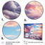 Paysage de rêve pastel pêche - imprimé-917714740-917714743