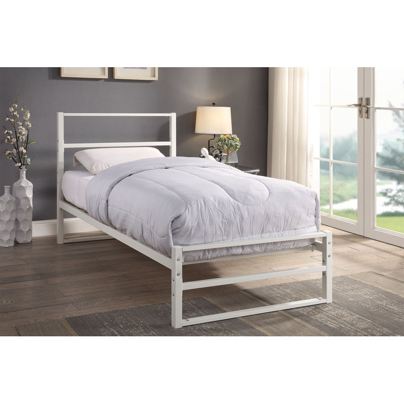 Clermont Bed, White, Single (3'), No Mattress