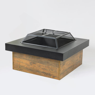 36-Inch Iron Fire Pit Table Wood-Burning Stove