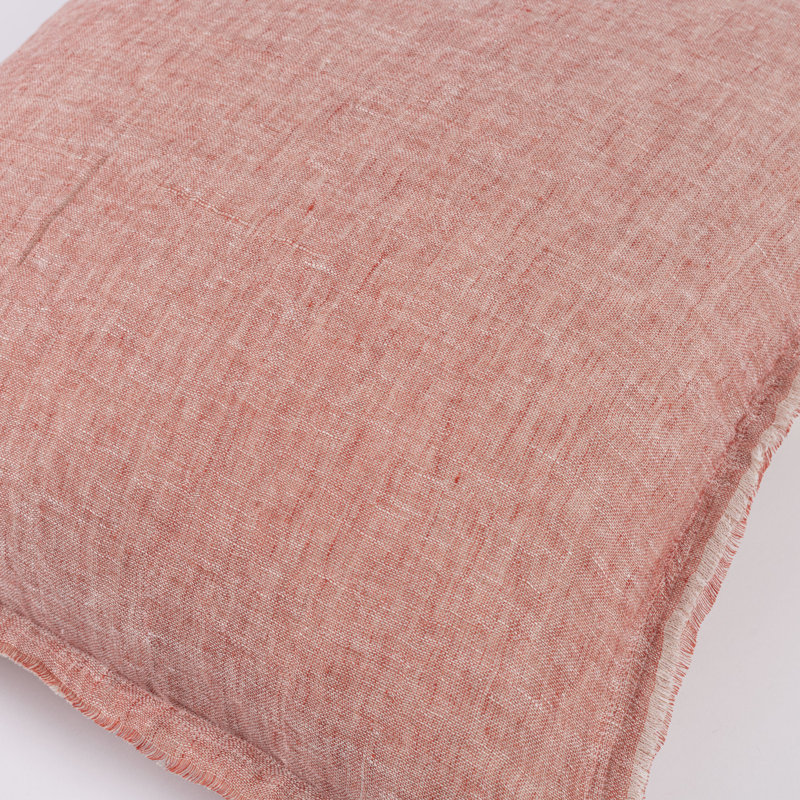 Brissia Pomegranate, Linen Pillow - Euro, Pomegranate