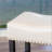 30-Inch Backless Ivory Leather Counter Stool