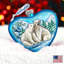 Holiday 3.5'' Handmade Glass Holiday Shaped Ornament