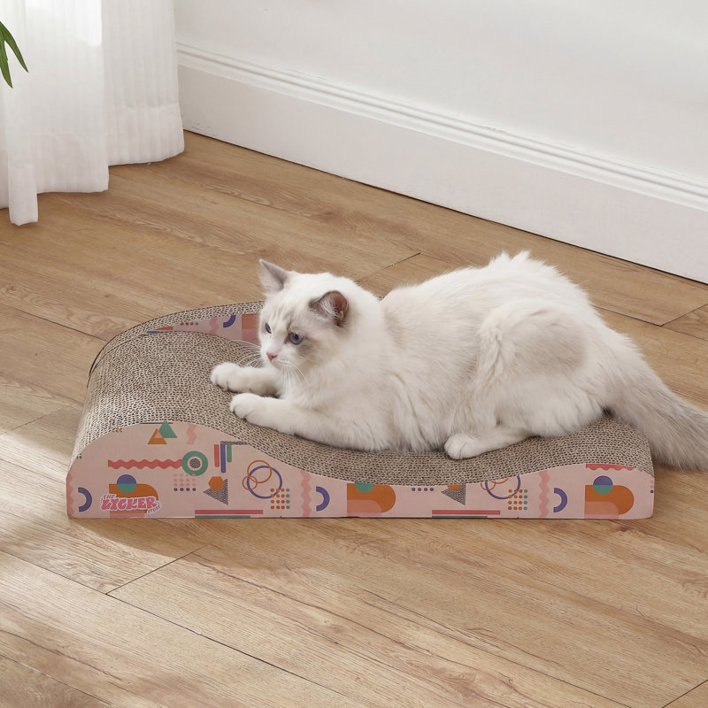 Grattoir pour chat Elmajian, Rose clair / multicolore