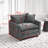 Upholstered Single Sofa-389243558
