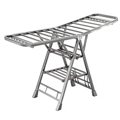 3-Tier Foldable Drying Rack, 1 Pack (Gray)