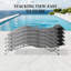 Ensemble de 3 chaises longues pour piscine-1058570020