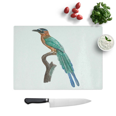 Glass Motmot Bird by Jacques Barraband Chopping Board