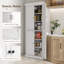 Armoire de rangement de 72,5 po, armoire de cuisine autoportante avec 4 portes et tablettes réglables