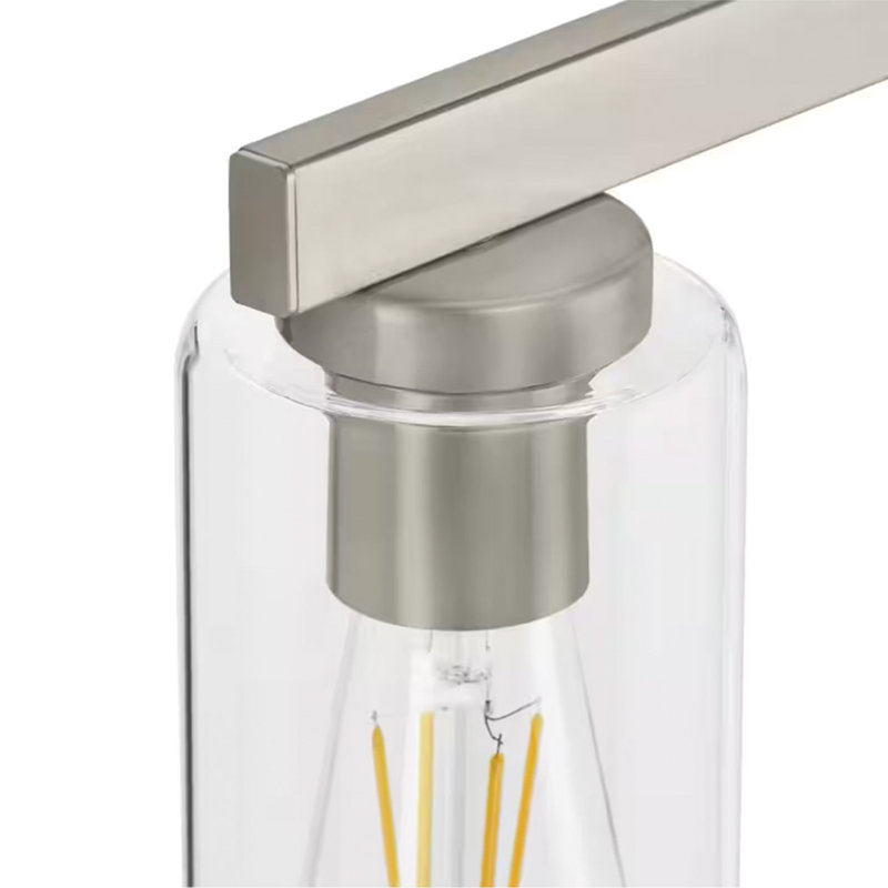 Éclairage pour salle de bain 4 lumières Melina - nickel brossé 29 po de large Melina