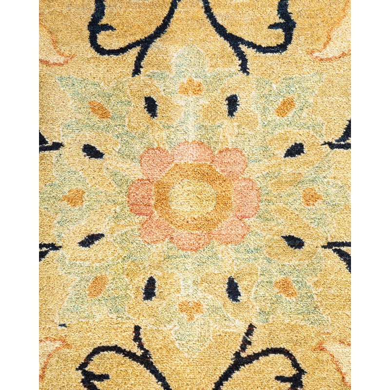 Classic One-of-a-Kind 9'4" X 11'10" Hand Knotted Area Rug