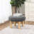Rothe 22" Round Tufted Ottoman Footstool-106035944