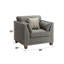 Laurissa Light Charcoal Linen Chair W/3 Pillows