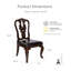 Chaise d'appoint Palmyra Queen Anne