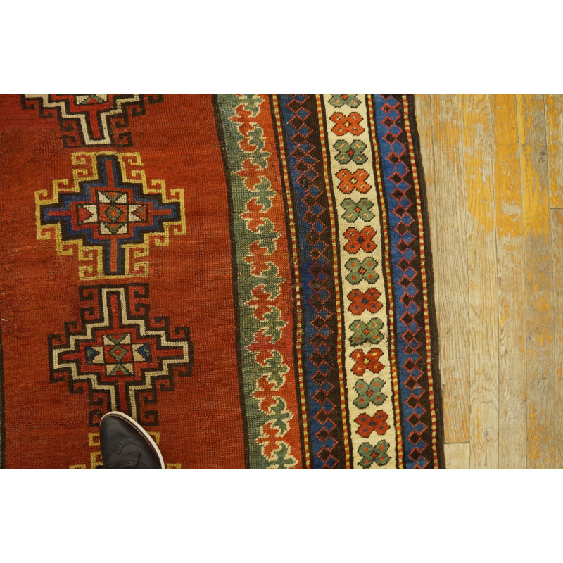 Antique Caucasian Caucasus - Kazak Knotted Rug