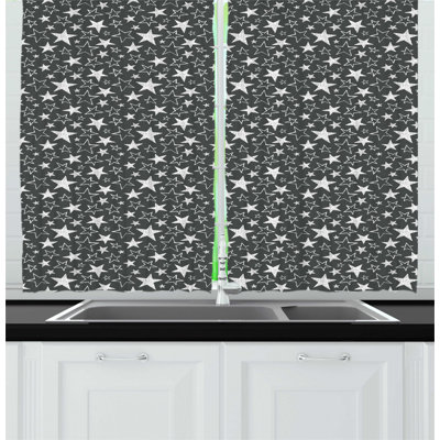 Geometric Tailored Kitchen Curtain