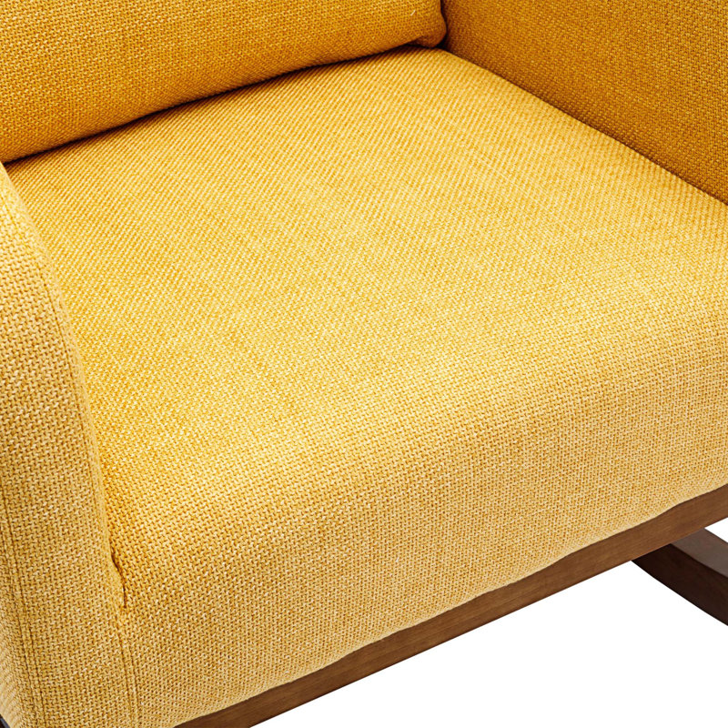 Chaise berçante Jonnita, Lin jaune