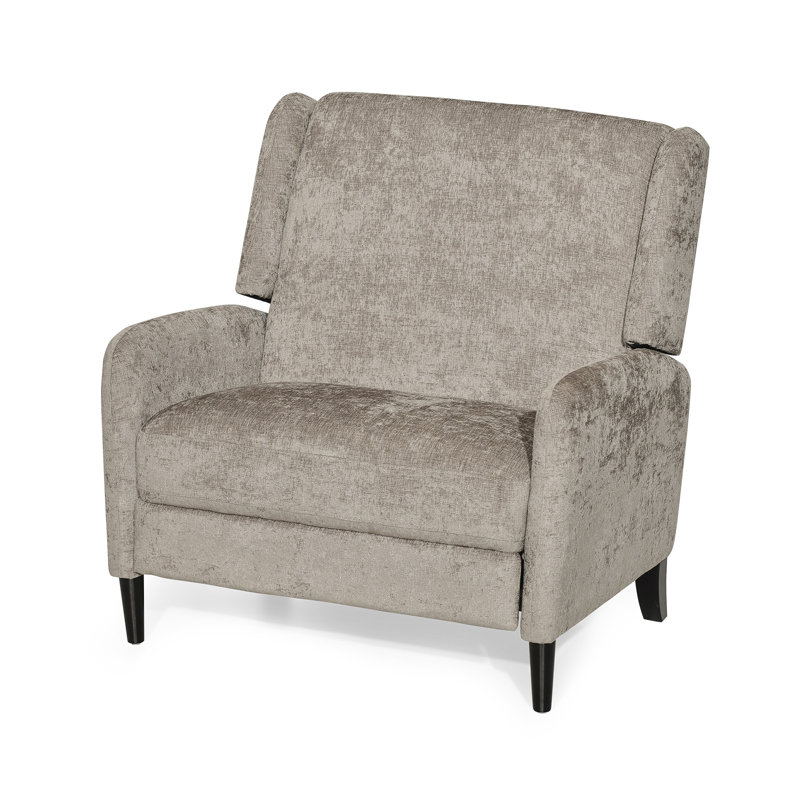 Fauteuil inclinable surdimensionné en tissu texturé, Beige