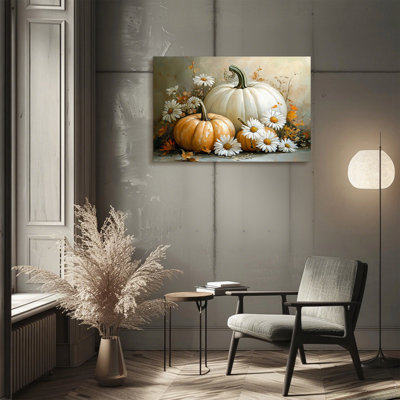 Art mural rétro de citrouille d'Halloween