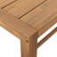 Ensemble de salle à manger d'extérieur en bois massif avec coussins l 52 po Solara-967559061