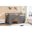 Lit mezzanine simple avec armoire et tablette - Gris (ANCIEN SKU: LP001501AAE)-1776463209