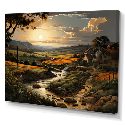 " Vineyard Charm Landscape V "