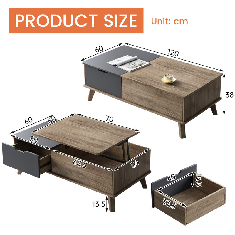 Lift Top Coffee Table with Storage