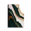 Emerald Green Wall Art Abstract Wall Decor Framed Beige and Gold Texture Picture Modern Posters Abstract Canvas Prints for Living Room Bedroom Home Office Ready to Hang - 12.00"x18.00"