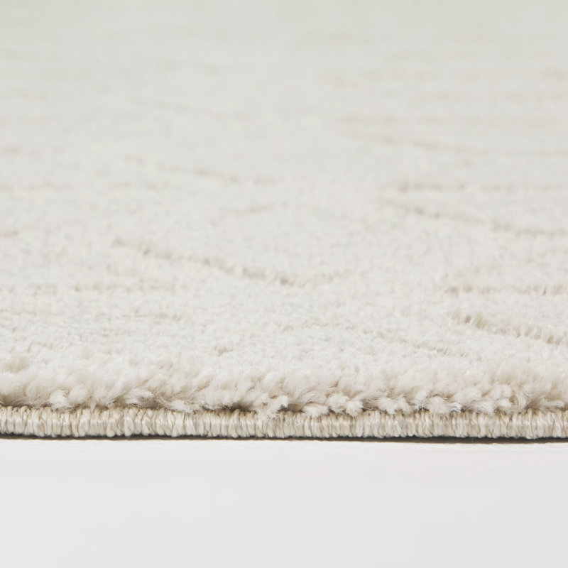 Ardan Beige Modern Luxe Area Rug, Rectangle 5'3" x 7'