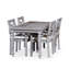 Ensemble repas rectangulaire 5 pièces, patio extérieur