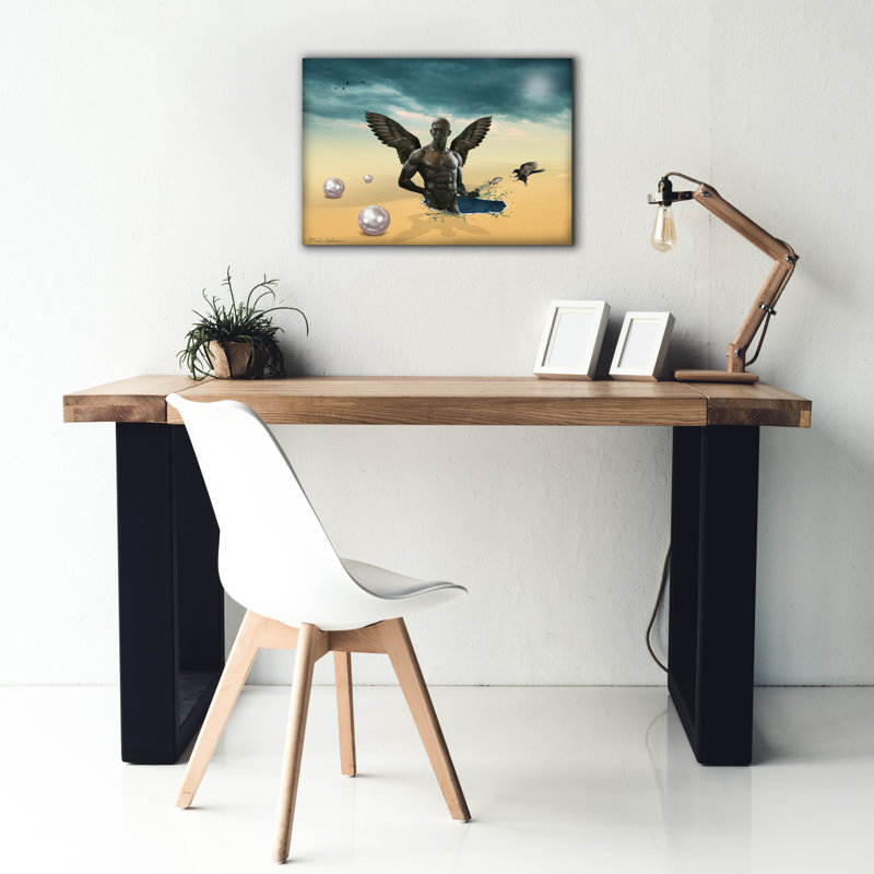 "Epic Graffiti" Desert "par Mark Ashkenazi, art mural sur toile, H 18 po x l 26 po x P 0,75 po