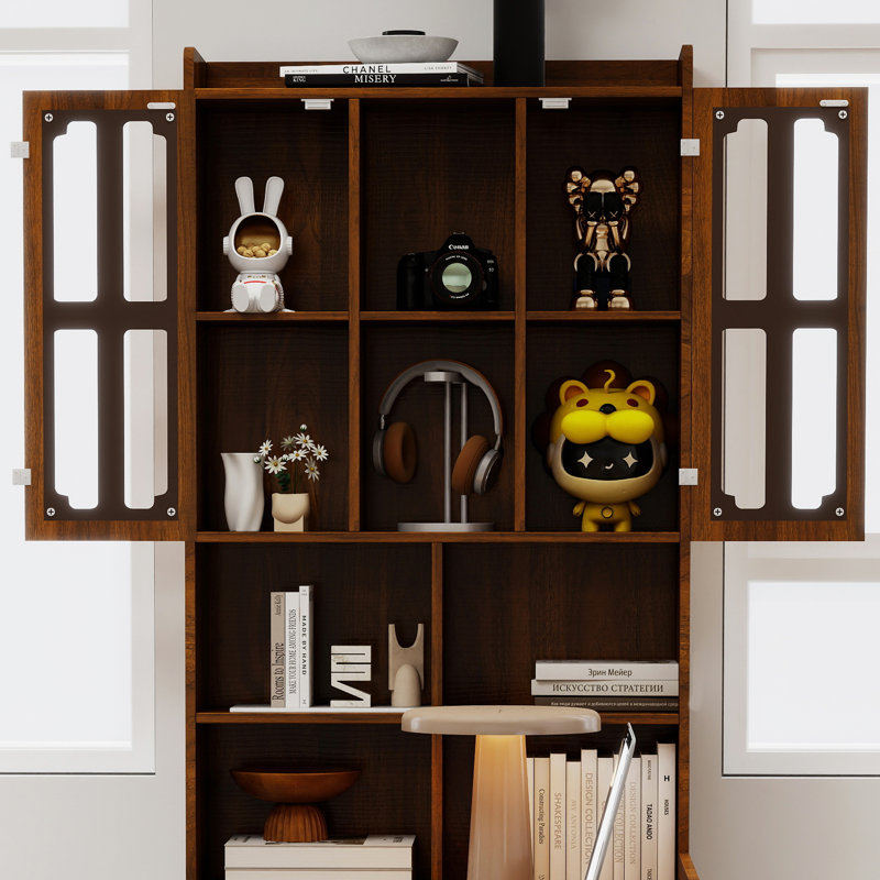 Bureau d'ordinateur en L, Noyer
