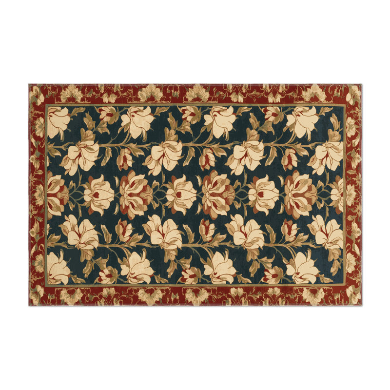 Tapis noir intérieur et extérieur ArtDeco, Rectangle 9 pi x 12 pi