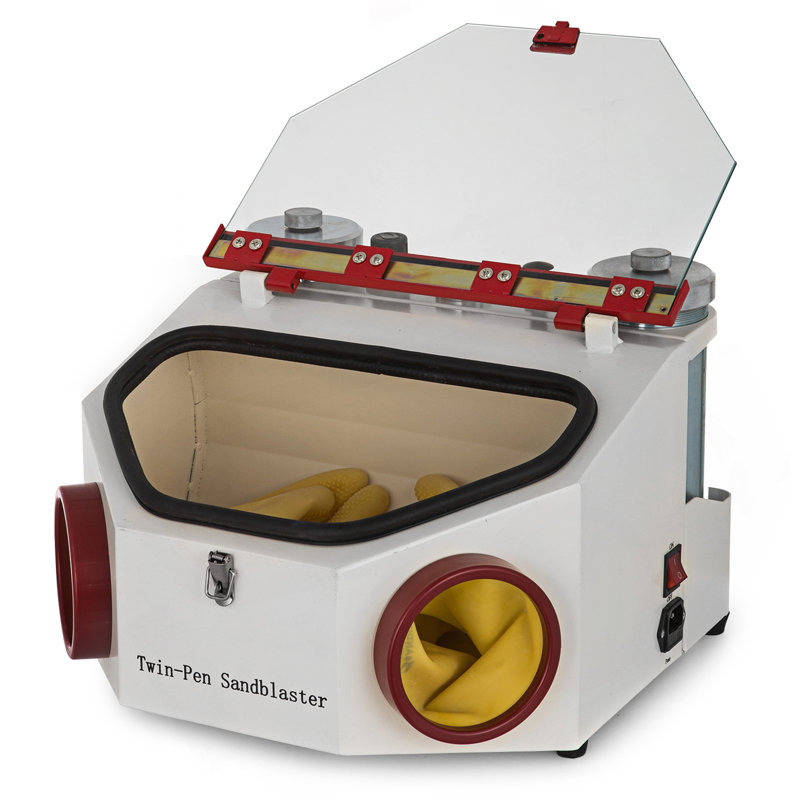 Machine à jet de sable à double stylo pour deux laboratoires