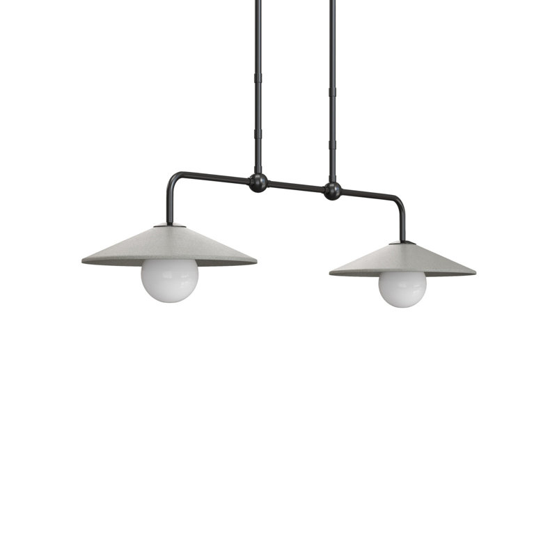 Luminaire suspendu double pour l'extérieur deux