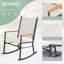 Chaises berçantes de patio pour 2 personnes-1895964401
