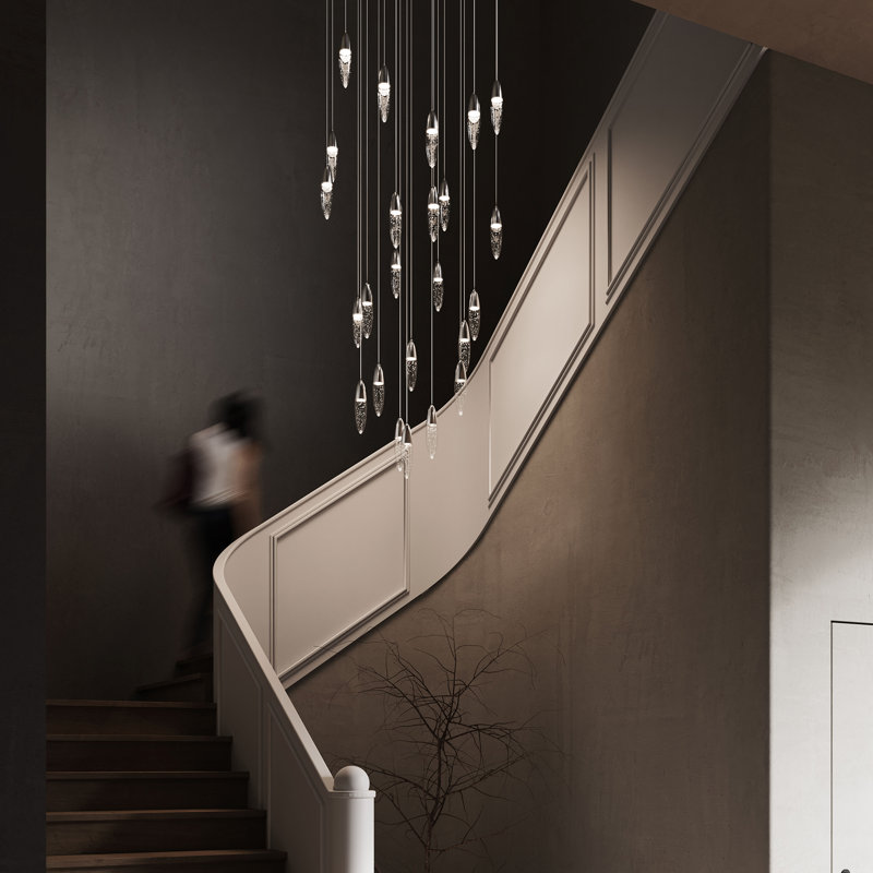 Sultana 24 - Light LED Pendant, Satin Brass/White