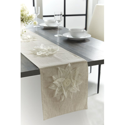 Lino Dahlia Linen Table Runner