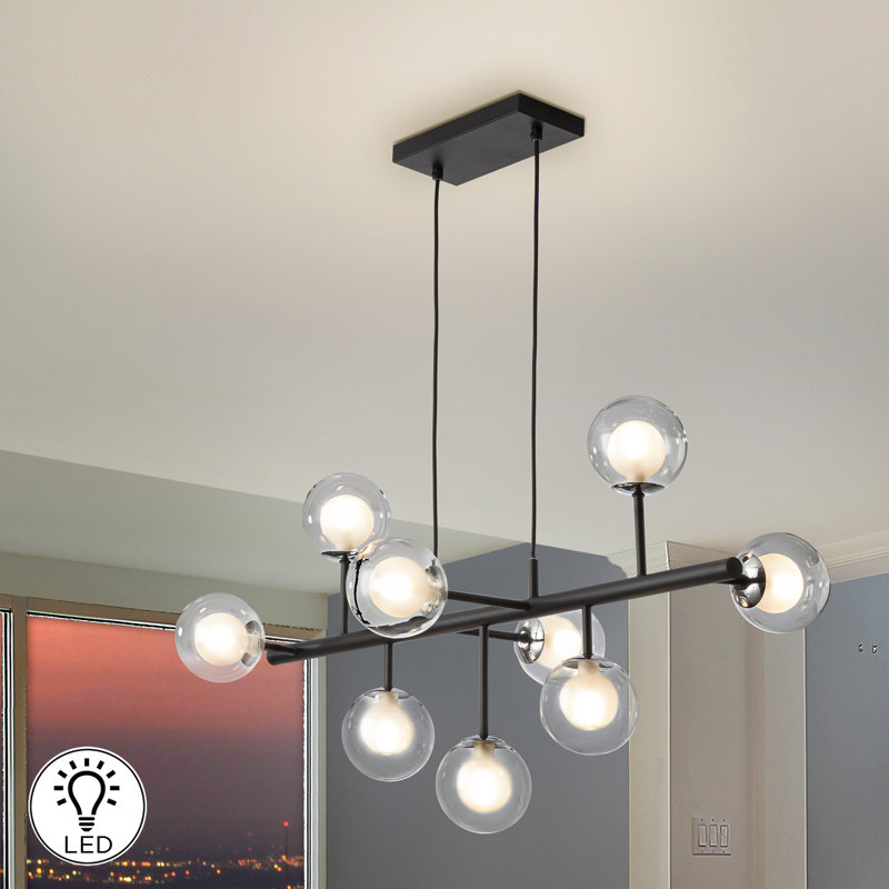 Geer 9 - Light Matte Black Kitchen Island Pendant