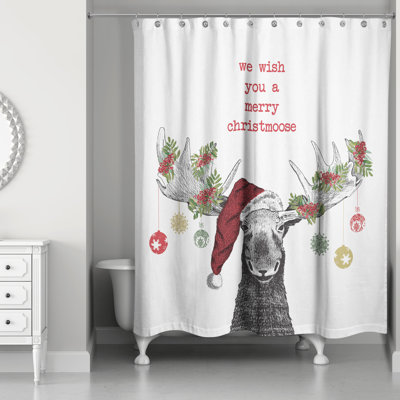 Rideau de douche simple James Moose