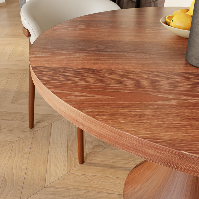 Ensemble de table de salle à manger 3/5-pièces en bois massif avec chaises rembourrées, 5 pièces: table, 4 chaises