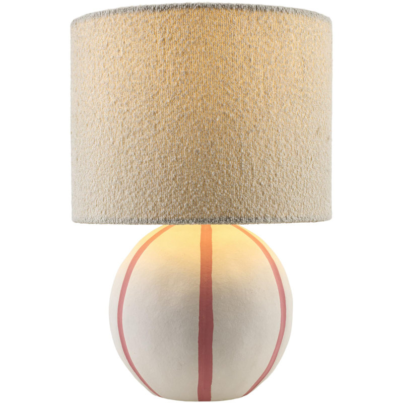 Kowal Kinki Table Lamp, Cream/Pink
