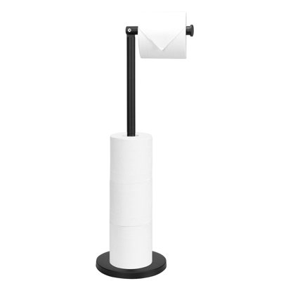 Porte-essuie-tout autoportant en acier inoxydable