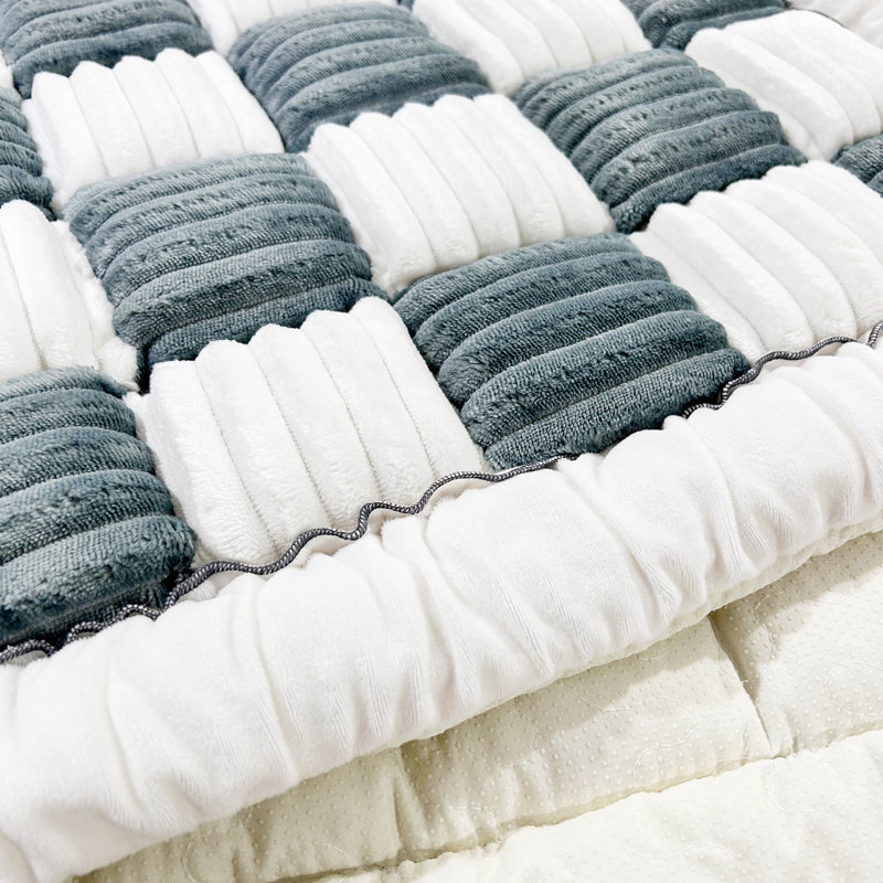 Housse de canapé amusante, motif carré à carreaux, coussin de siège de fenêtre, coussin de tête de lit, tapis de tatami
