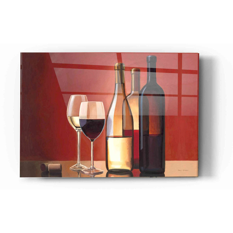 Red Barrel Studio 'Wine Trio' by Marco Fabiano, Acrylic Glass Wall Art, 24"x36", 12" H x 16" W x 0.12" D