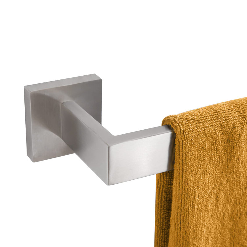 16" Towel Bar Wall Mounted, Brushed Nickel