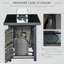 Foyer de table d'extérieur au propane en fer H 24,8 po x l 42,9 po-1065276811