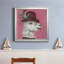 Llama and Bee - Peinture sur toile encadrée-1034853791-1034853792