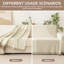 Housse pour canapé en chenille Boho Arc Beige