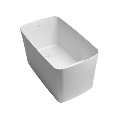 Baignoire de trempage autoportante de 47 po à surface solide